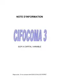 Note d'information