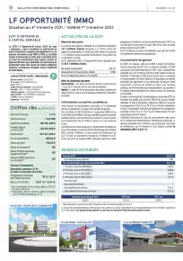 Bulletin trimestriel - 4ème trimestre 2021