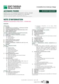 Note d'information - 2023