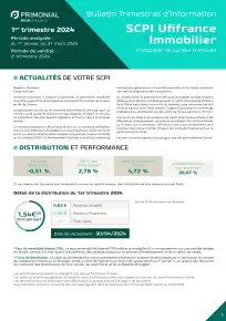 Bulletin trimestriel - 1er trimestre 2024