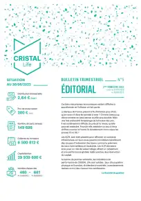 Bulletin trimestriel - 2ème trimestre 2022