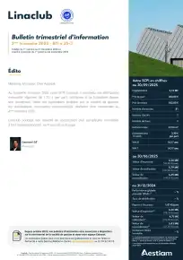 Bulletin trimestriel - 3ème trimestre 2025