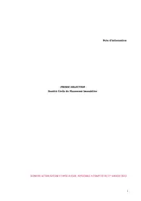Note d'information