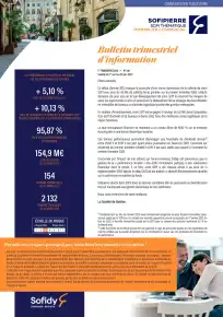 Bulletin trimestriel - 1er trimestre 2023