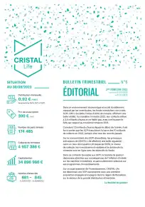 Bulletin trimestriel - 3ème trimestre 2022