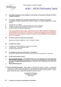 Bulletin de souscription (BS) vierge