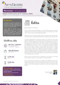 Bulletin trimestriel - 3ème trimestre 2022
