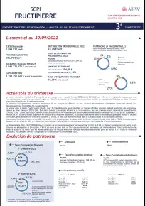 Bulletin trimestriel - 3ème trimestre 2022