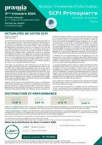 Bulletin trimestriel - 3ème trimestre 2024