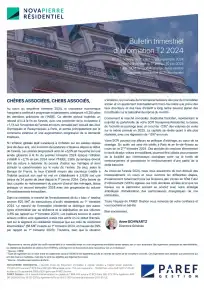 Bulletin trimestriel - 2ème trimestre 2024