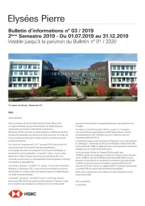 Rapport semestriel - 2nd semestre 2019