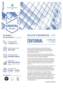 Bulletin trimestriel - 4ème trimestre 2020