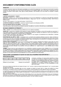 Information clé (DIC)