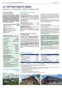 Bulletin trimestriel - 1er trimestre 2024