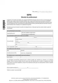 Mandat de prélèvement SEPA