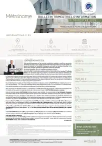 Bulletin trimestriel - 3ème trimestre 2025