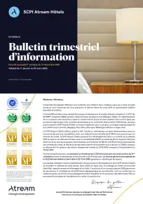 Bulletin trimestriel - 4ème trimestre 2025