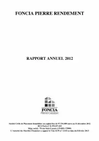 Rapport annuel - 2012
