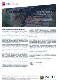 Bulletin trimestriel - 4ème trimestre 2023