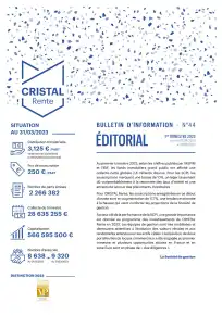 Bulletin trimestriel - 1er trimestre 2023