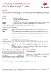 Information clé (DIC)