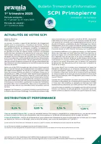 Bulletin trimestriel - 1er trimestre 2025
