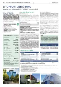 Bulletin trimestriel - 2ème trimestre 2023