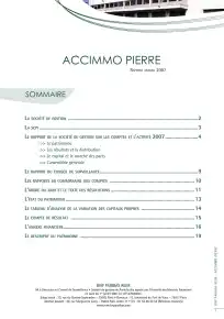 Rapport annuel - 2007