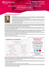 Bulletin trimestriel - 2ème trimestre 2021