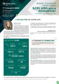Bulletin trimestriel - 1er trimestre 2023