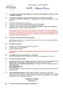 Bulletin de souscription (BS)