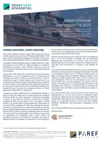 Bulletin trimestriel - 4ème trimestre 2023