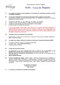 Bulletin de souscription (BS) remplissable