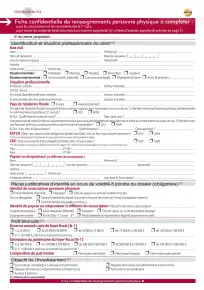 Questionnaire profil client personne physique