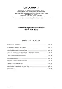 Rapport annuel - 2009