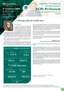 Bulletin trimestriel - 2ème trimestre 2023