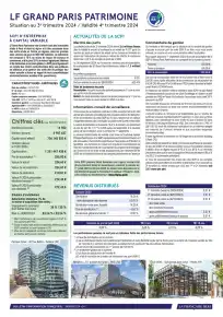Bulletin trimestriel - 3ème trimestre 2024