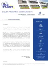 Bulletin trimestriel - 2ème trimestre 2023