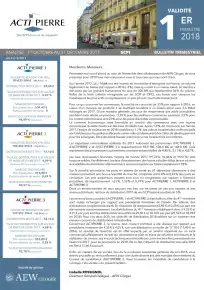 Bulletin trimestriel - 1er trimestre 2018