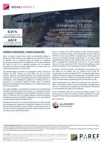 Bulletin trimestriel - 2ème trimestre 2023