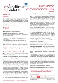 Information clé (DIC)