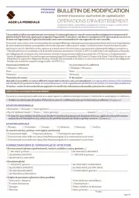 Bulletin de modification