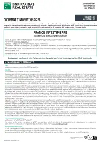 Information clé (DIC) - 2023