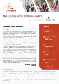 Bulletin trimestriel - 3ème trimestre 2025