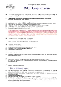 Bulletin de souscription (BS) remplissable
