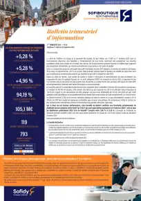 Bulletin trimestriel - 2ème trimestre 2025