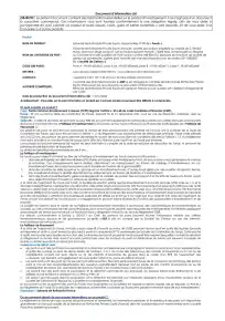 Information clé (DIC)
