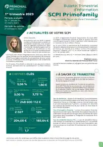 Bulletin trimestriel - 1er trimestre 2023