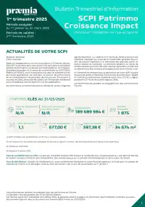 Bulletin trimestriel - 1er trimestre 2025