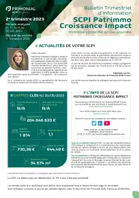 Bulletin trimestriel - 2ème trimestre 2023